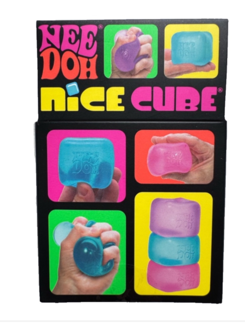 Schylling NeeDoh Nee Doh Nice Cube Purple Authentic - Picture 3 of 6